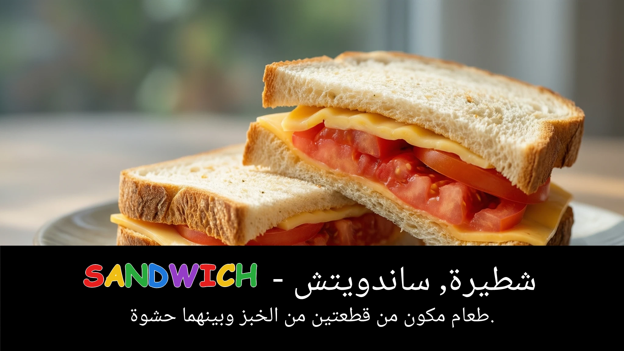 Arabic Illustration for sandwich